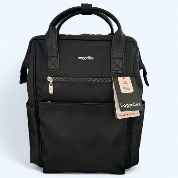 Baggallini Soho Backpack Women's Laptop Backpack Travel Bag Black - Picture 4 of 11